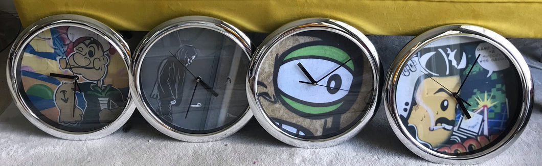 Designer Graffiti Clocks