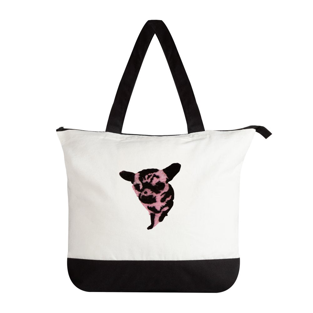 Chihuahua Tote Bag with Zip